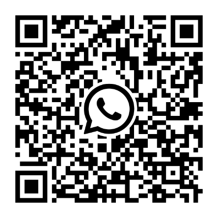QR code that opens a WhatsApp chat with Kaamyaabi